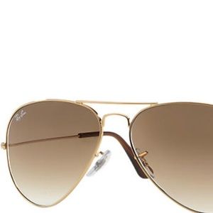 Raybands gold with brown lens